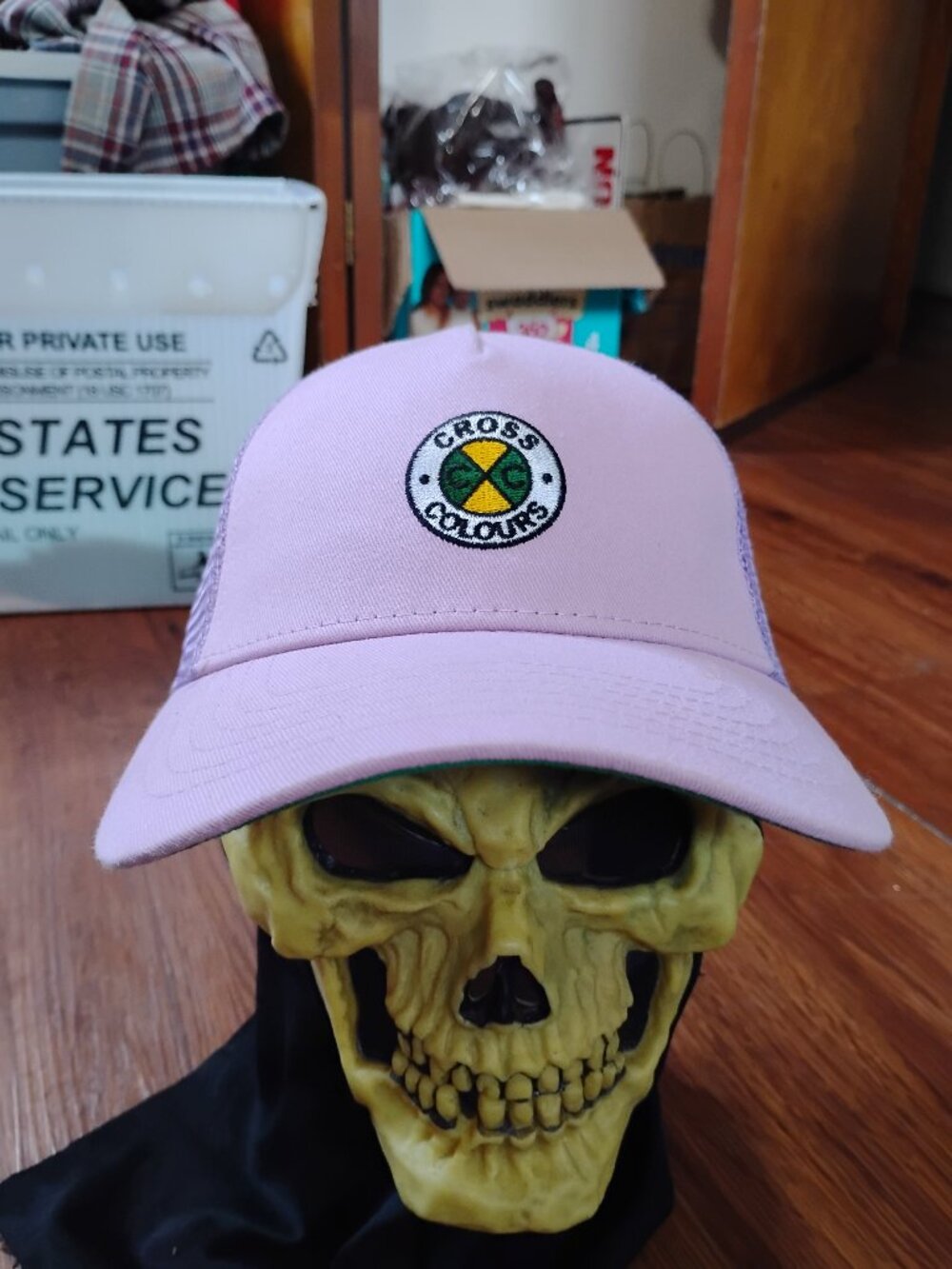 NWT Deadstock Cross Colours Snap Trucker Hat Cap